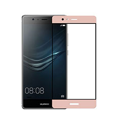 Huawei P9 Plus用強化ガラス フル液晶保護フィルム ファーウェイ ピンク