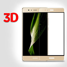 Huawei P9 Plus用強化ガラス 液晶保護フィルム 3D ファーウェイ ゴールド