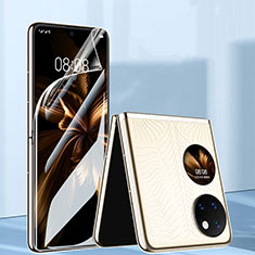 Huawei Pocket S用高光沢 液晶保護フィルム フルカバレッジ画面 F02 ファーウェイ クリア