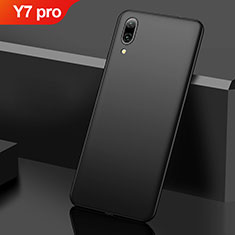Huawei Y7 (2019)用ハードケース プラスチック 質感もマット M01 ファーウェイ ブラック