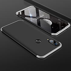 Huawei Y9 (2019)用ハードケース プラスチック 質感もマット 前面と背面 360度 フルカバー ファーウェイ シルバー