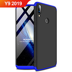 Huawei Y9 (2019)用ハードケース プラスチック 質感もマット A01 ファーウェイ ネイビー・ブラック