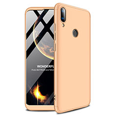 Huawei Y9 (2019)用ハードケース プラスチック 質感もマット M01 ファーウェイ ゴールド