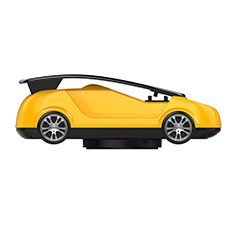 Wiko Getaway用スマートフォン車載ホルダー 車載スタンド 真空吸盤で車のダッシュボードに直接取り付け ユニバーサル H03 イエロー