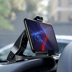 Samsung Galaxy Z Fold4 5G用スマートフォン車載ホルダー 車載スタンド クリップで車のダッシュボードに直接取り付け ユニバーサル T03 ブラック