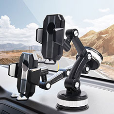 Oppo Find N3 Flip 5G用スマートフォン車載ホルダー 車載スタンド 真空吸盤で車のダッシュボードに直接取り付け ユニバーサル JD1 ブラック
