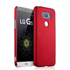 LG G5用ハードケース プラスチック 質感もマット LG レッド