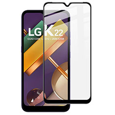 LG K22用強化ガラス フル液晶保護フィルム LG ブラック