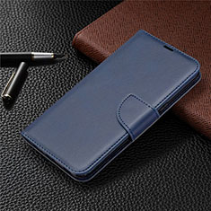 LG K61用手帳型 レザーケース スタンド カバー LG ネイビー