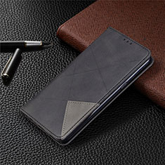 LG K61用手帳型 レザーケース スタンド カバー L02 LG ブラック