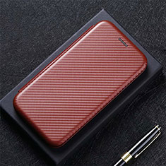 LG Q52用手帳型 レザーケース スタンド カバー L09 LG ブラウン