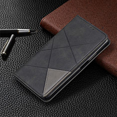 LG V50 ThinQ 5G用手帳型 レザーケース スタンド カバー L03 LG ブラック