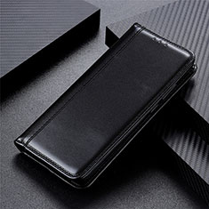 LG Velvet 5G用手帳型 レザーケース スタンド カバー LG ブラック