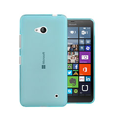 Microsoft Lumia 640用極薄ソフトケース シリコンケース 耐衝撃 全面保護 クリア透明 Microsoft ネイビー