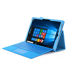 Microsoft Surface Pro 4用手帳型 レザーケース スタンド Microsoft ネイビー