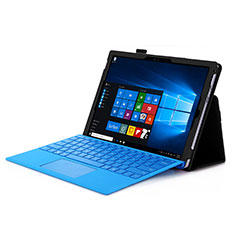 Microsoft Surface Pro 4用手帳型 レザーケース スタンド Microsoft ブラック