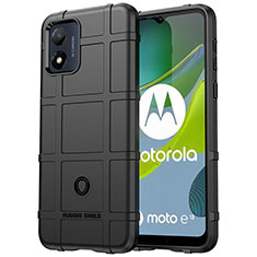 Motorola Moto E13用360度 フルカバー極薄ソフトケース シリコンケース 耐衝撃 全面保護 バンパー J01S モトローラ ブラック
