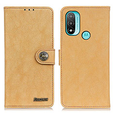 Motorola Moto E20用手帳型 レザーケース スタンド カバー A01D モトローラ ゴールド