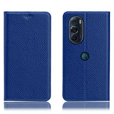 Motorola Moto Edge Plus (2022) 5G用手帳型 レザーケース スタンド カバー H02P モトローラ ネイビー