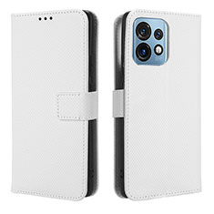 Motorola Moto Edge Plus (2023) 5G用手帳型 レザーケース スタンド カバー BY1 モトローラ ホワイト