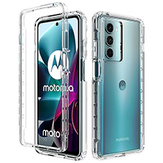 Motorola Moto Edge S30 5G用前面と背面 360度 フルカバー 極薄ソフトケース シリコンケース 耐衝撃 全面保護 バンパー 透明 モトローラ クリア