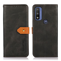 Motorola Moto G Pure用手帳型 レザーケース スタンド カバー N07P モトローラ ブラック