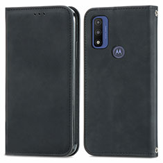 Motorola Moto G Pure用手帳型 レザーケース スタンド カバー S04D モトローラ ブラック