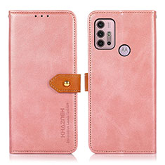 Motorola Moto G10用手帳型 レザーケース スタンド カバー N01P モトローラ ピンク