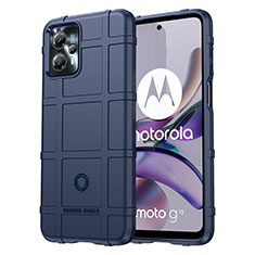 Motorola Moto G13用360度 フルカバー極薄ソフトケース シリコンケース 耐衝撃 全面保護 バンパー J01S モトローラ ネイビー