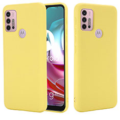 Motorola Moto G20用360度 フルカバー極薄ソフトケース シリコンケース 耐衝撃 全面保護 バンパー モトローラ イエロー