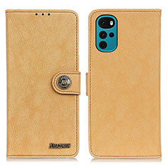 Motorola Moto G22用手帳型 レザーケース スタンド カバー A01D モトローラ ゴールド