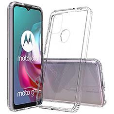 Motorola Moto G30用ハイブリットバンパーケース クリア透明 プラスチック カバー モトローラ クリア