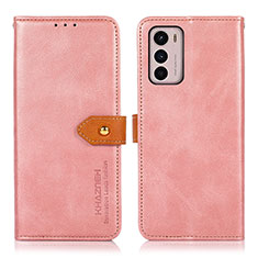 Motorola Moto G42用手帳型 レザーケース スタンド カバー N07P モトローラ ピンク