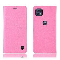 Motorola Moto G50 5G用手帳型 レザーケース スタンド カバー H04P モトローラ ピンク