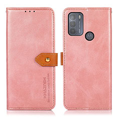 Motorola Moto G50用手帳型 レザーケース スタンド カバー N07P モトローラ ピンク