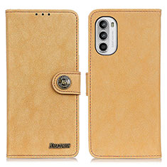 Motorola MOTO G52用手帳型 レザーケース スタンド カバー A01D モトローラ ゴールド