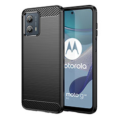 Motorola Moto G53 5G用シリコンケース ソフトタッチラバー ライン カバー MF1 モトローラ ブラック
