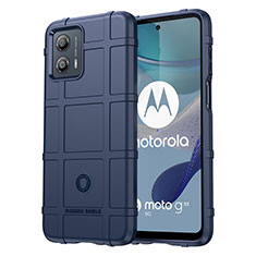 Motorola Moto G53y 5G用360度 フルカバー極薄ソフトケース シリコンケース 耐衝撃 全面保護 バンパー J01S モトローラ ネイビー