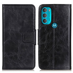 Motorola Moto G71 5G用手帳型 レザーケース スタンド カバー M02L モトローラ ブラック