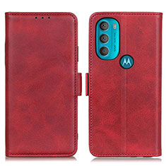 Motorola Moto G71 5G用手帳型 レザーケース スタンド カバー M15L モトローラ レッド