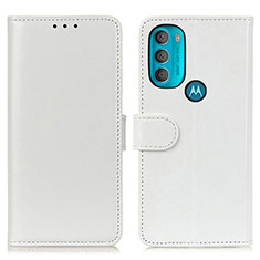 Motorola Moto G71 5G用手帳型 レザーケース スタンド カバー M07L モトローラ ホワイト