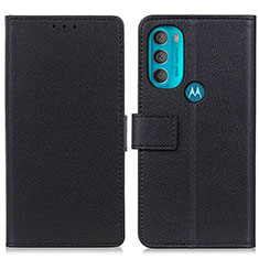 Motorola Moto G71 5G用手帳型 レザーケース スタンド カバー M08L モトローラ ブラック