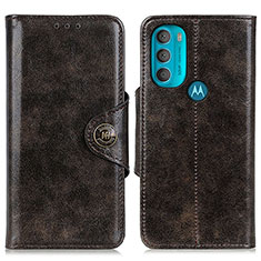 Motorola Moto G71 5G用手帳型 レザーケース スタンド カバー M12L モトローラ ブラウン