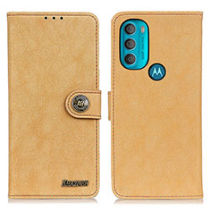 Motorola Moto G71 5G用手帳型 レザーケース スタンド カバー A01D モトローラ ゴールド
