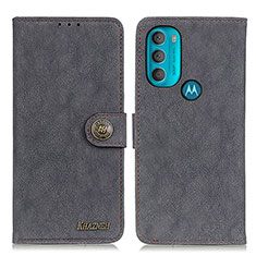 Motorola Moto G71 5G用手帳型 レザーケース スタンド カバー A01D モトローラ ブラック