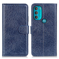 Motorola Moto G71 5G用手帳型 レザーケース スタンド カバー A07D モトローラ ネイビー