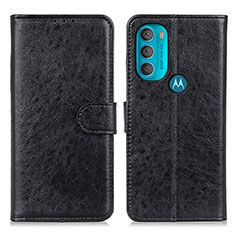 Motorola Moto G71 5G用手帳型 レザーケース スタンド カバー A07D モトローラ ブラック