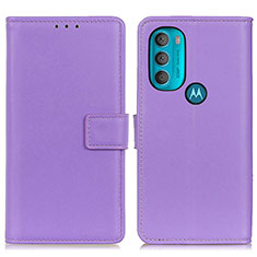 Motorola Moto G71 5G用手帳型 レザーケース スタンド カバー A08D モトローラ パープル