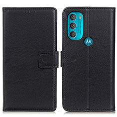 Motorola Moto G71 5G用手帳型 レザーケース スタンド カバー A08D モトローラ ブラック