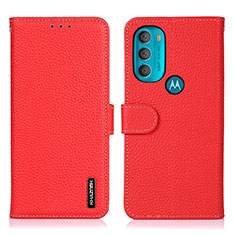 Motorola Moto G71 5G用手帳型 レザーケース スタンド カバー B01H モトローラ レッド
